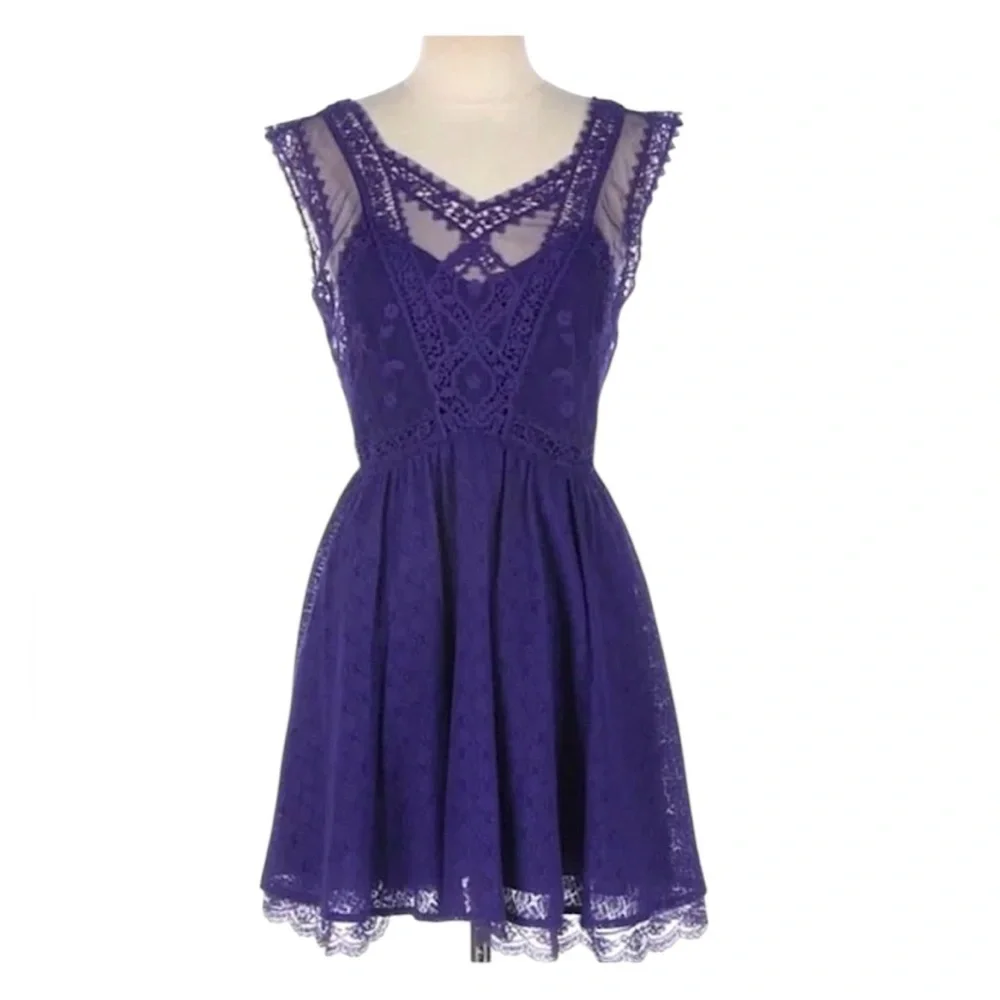 Free People Lace Mini Dress